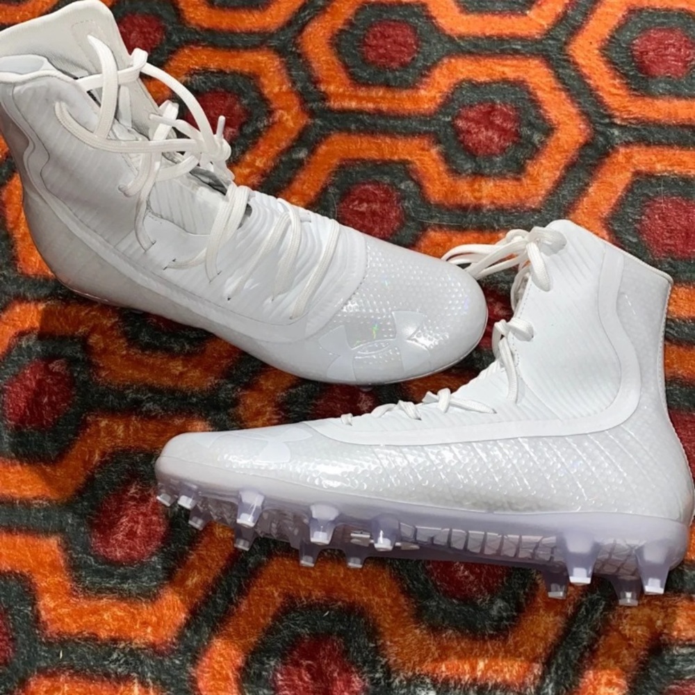 Under Armour White Out Football Cleats